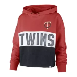 '47 BRAND 47 Brand Women's Minnesota Twins Lizzy Cropped Hoodie