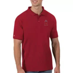 Antigua Los Angeles Angels Legacy Pique Polo
