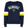 New Era Women's Milwaukee Brewers Contrast Crew -MLB Clothing Shop 19649929890