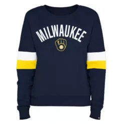 New Era Women's Milwaukee Brewers Contrast Crew