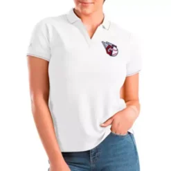 Antigua Women's Cleveland Guardians Affluent Polo