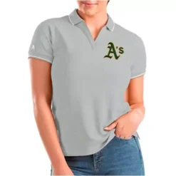 Antigua Women's Oakland Athletics Affluent Polo