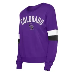 New Era Women's Colorado Rockies Contrast Crew