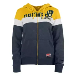 New Era Women's Milwaukee Brewers Blend Full Zip